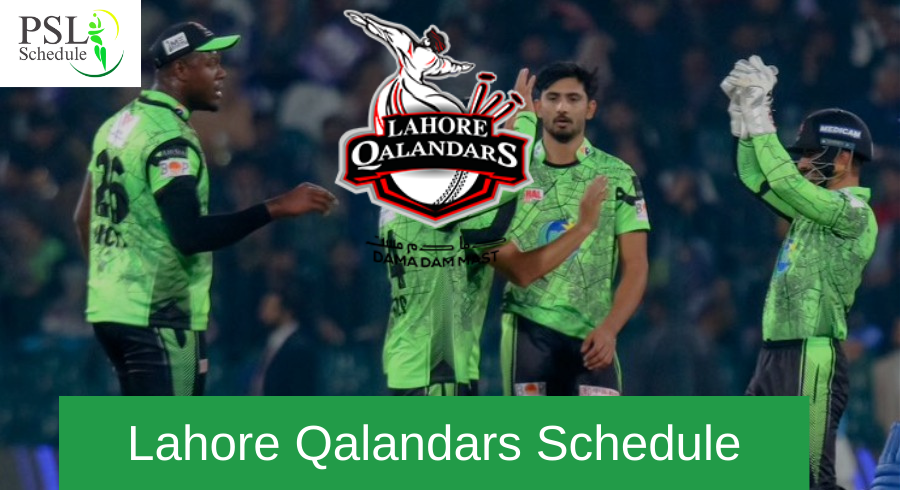 Lahore Qalandars Schedule